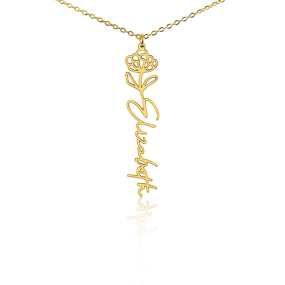 To My Daughter SF | Birth Month Flower Name Necklace (2.7.24)