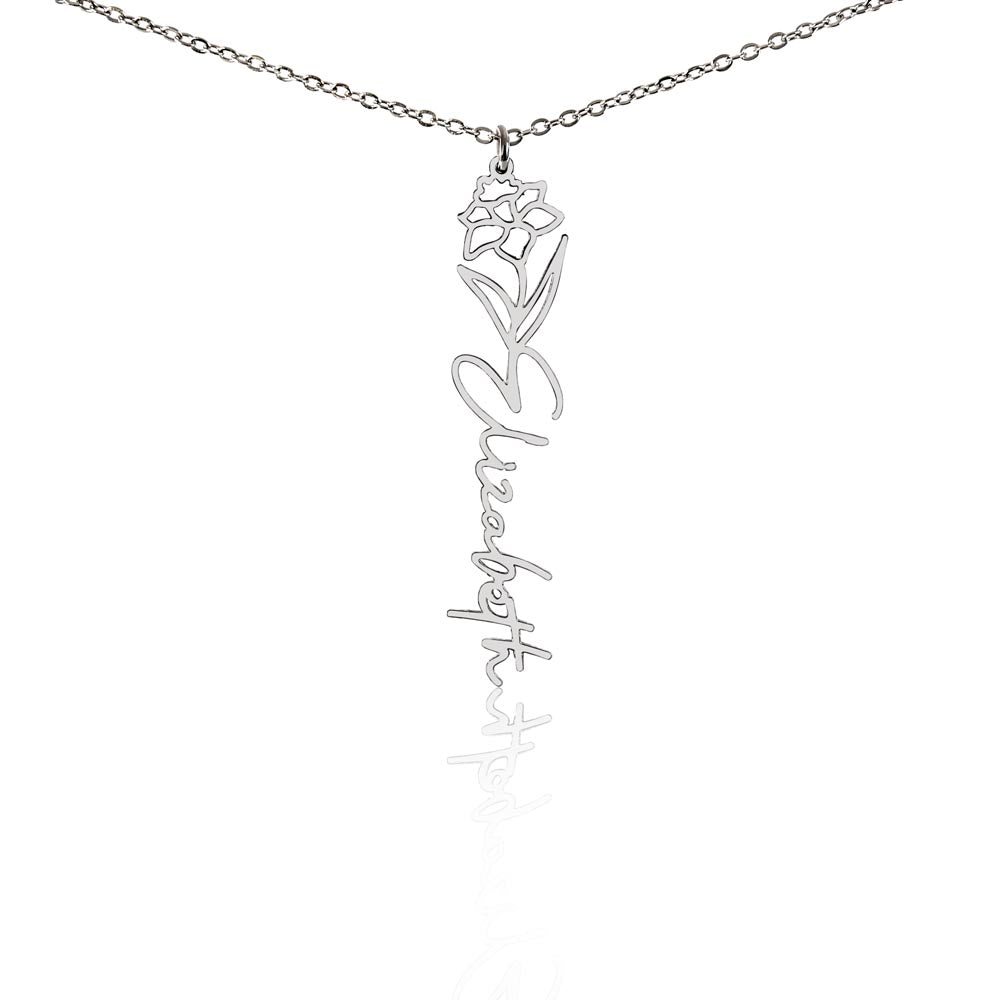 To My Daughter SF | Birth Month Flower Name Necklace (2.7.24)