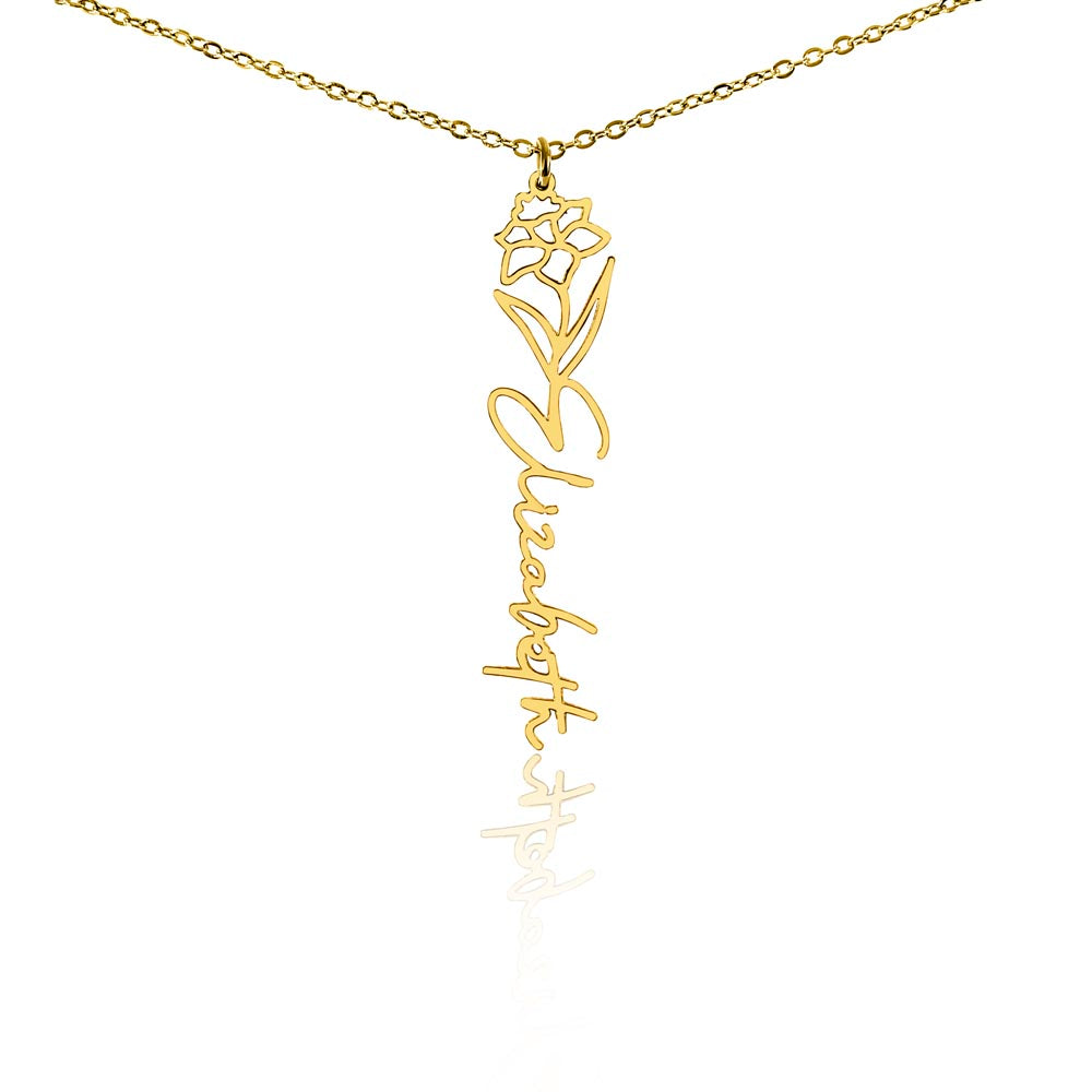 To My Daughter SF | Birth Month Flower Name Necklace (2.7.24)