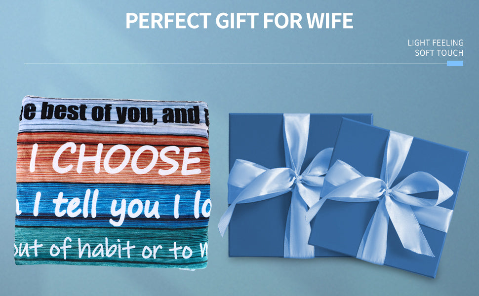 "To My Wife" Blanket from Husband